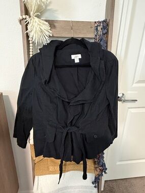 LOFT Tie-Waist Utility Jacket